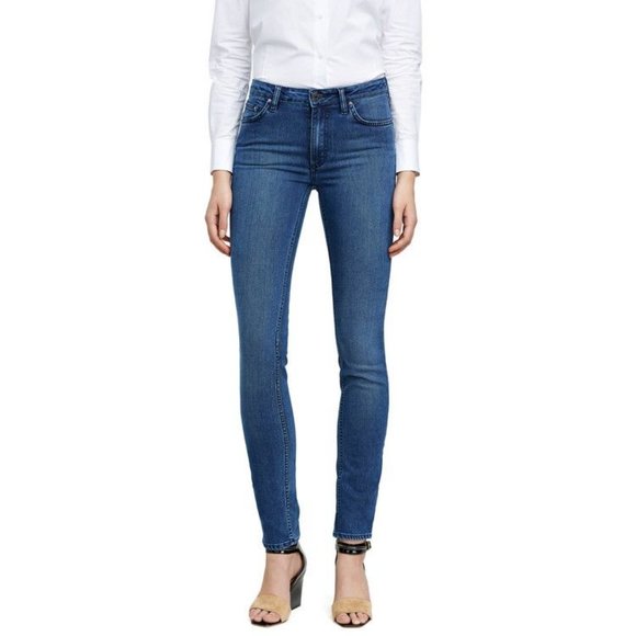 Acne - Kex Soft Raw Dark Blue Skinny Jeans - Size 29/34 - Picture 1 of 9